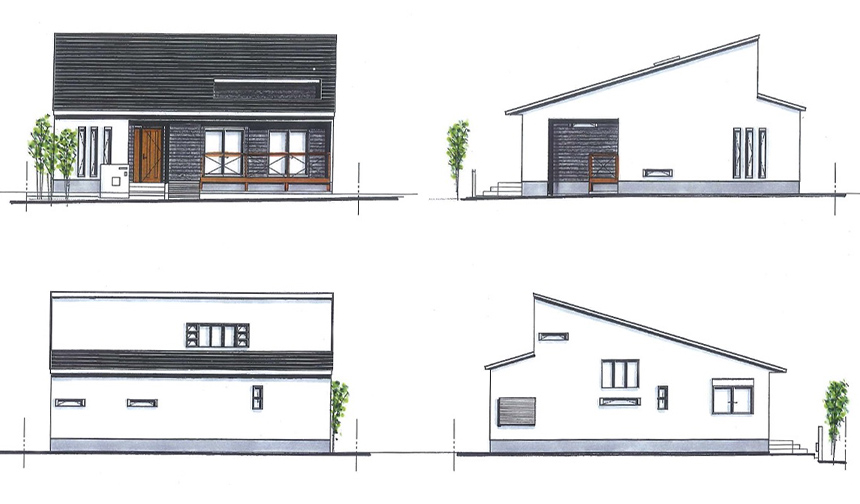 熟年夫婦が暮らすお互いの趣味がつまった平屋　間取り